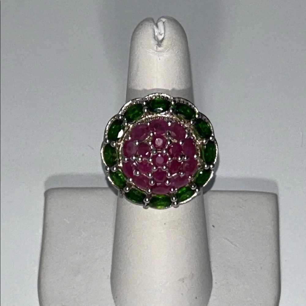 NWOT 925 India Sterling Silver Genuine Gemstone Ring